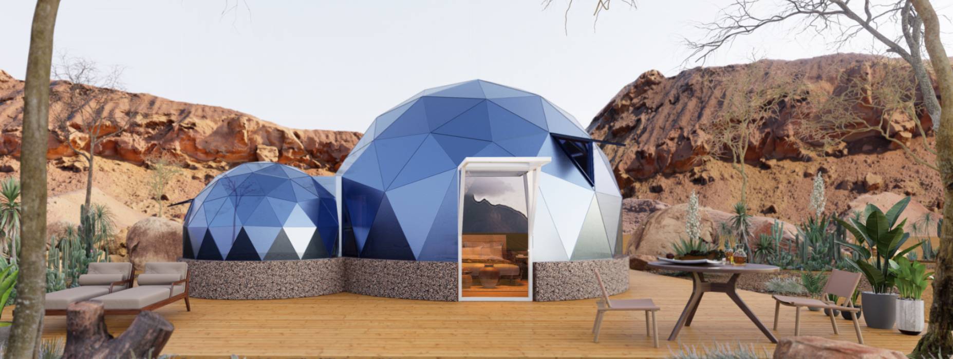 临泽县球形智能光伏玻璃星空房